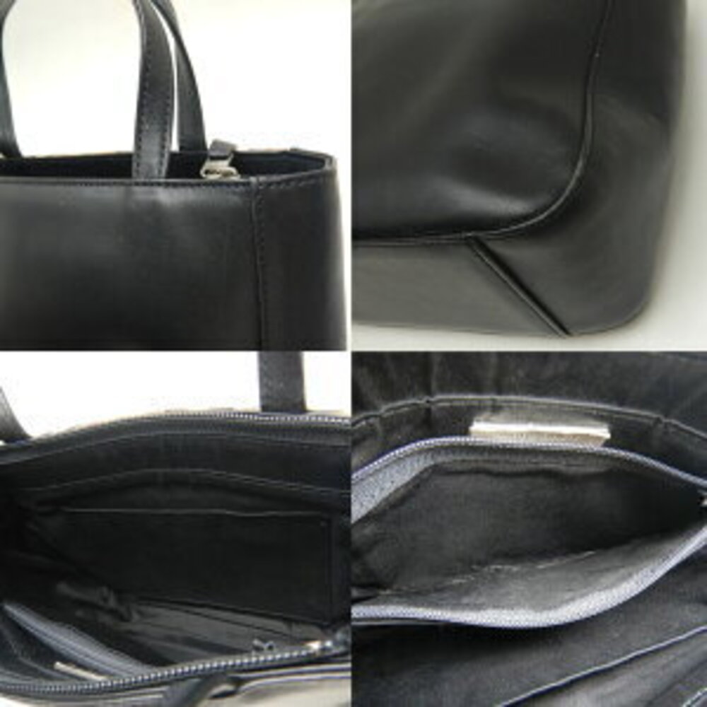 Burberry handbag black leather canvas Nova check - Picture 9 of 9